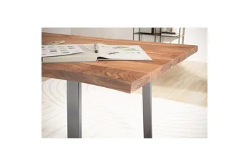 Skrivbord & datorbord Wohnling Brun, Krom 160x80 cm - Møbler - Bord - Kontorbord - Skrivebord
