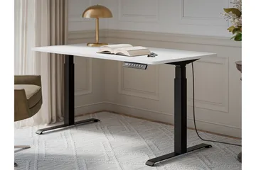 Adrianah Skrivebord 80x150 cm - Hvit/Svart - Møbler - Bord - Kontorbord - Skrivebord