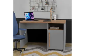 Ahmetbay Skrivebord 120 cm - Grå/Brun - Møbler - Bord - Kontorbord - Skrivebord