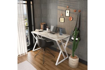 Andifli Skrivebord 60x75x120 cm - Hvit - Møbler - Bord - Kontorbord - Skrivebord
