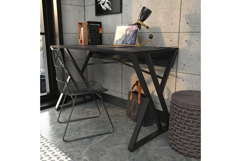 Andifli Skrivebord 60x75x120 cm - Svart - Møbler - Bord - Kontorbord - Skrivebord