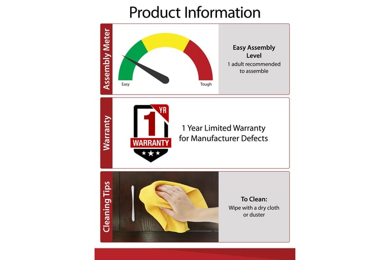 Ashlar Skrivebord 137 cm med Oppbevaring 4 Hyller Brun/Svart - Dorel Home - Møbler - Bord - Kontorbord - Skrivebord