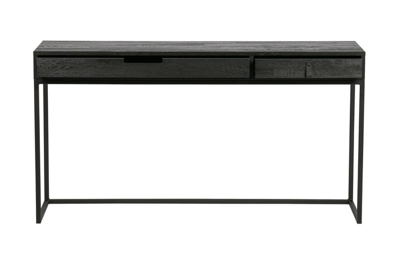 Atila Skrivebord 140 cm med Oppbevaringsskuffer, Eik/Svart