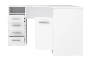 Baacwood skrivebord 125 cm - Hvit - Møbler - Bord - Kontorbord - Skrivebord - Hjørneskrivebord