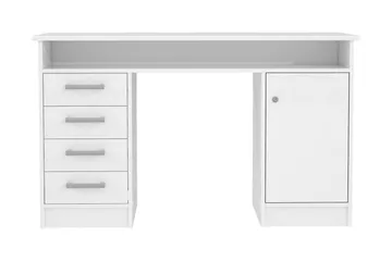 Baacwood Skrivebord 126 cm - Hvit - Møbler - Bord - Kontorbord - Skrivebord