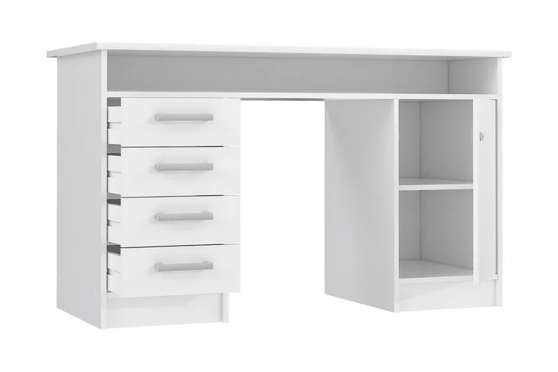 Baacwood Skrivebord 126 cm - Hvit - Møbler - Bord - Kontorbord - Skrivebord