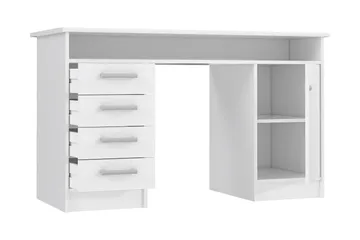 Baacwood Skrivebord 126 cm - Hvit - Møbler - Bord - Kontorbord - Skrivebord