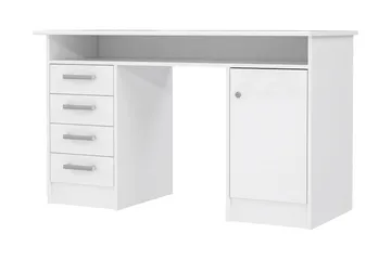 Baacwood Skrivebord 126 cm - Hvit - Møbler - Bord - Kontorbord - Skrivebord