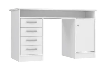 Baacwood Skrivebord 126 cm - Hvit - Møbler - Bord - Kontorbord - Skrivebord