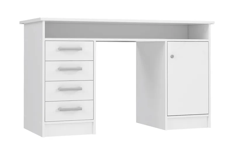 Baacwood Skrivebord 126 cm, Hvit