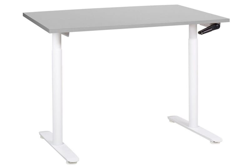 Banner Skrivebord 72x120 cm, Grå/Hvit