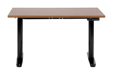 Banner Skrivebord 72x120 cm - Mørkt tre/Svart - Møbler - Bord - Kontorbord - Skrivebord