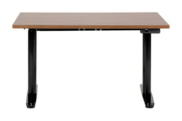 Banner Skrivebord 72x120 cm - Mørkt tre/Svart - Møbler - Bord - Kontorbord - Skrivebord