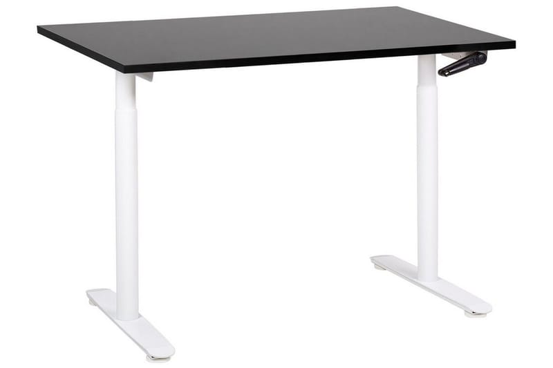 Banner Skrivebord 72x120 cm, Svart/Hvit