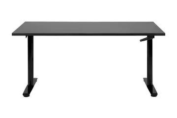 Banner Skrivebord 72x160 cm i Tre med Metallunderstell - Svart - Møbler - Bord - Kontorbord - Skrivebord