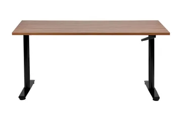 Banner Skrivebord 72x160 cm - Mørkt tre/Svart - Møbler - Bord - Kontorbord - Skrivebord