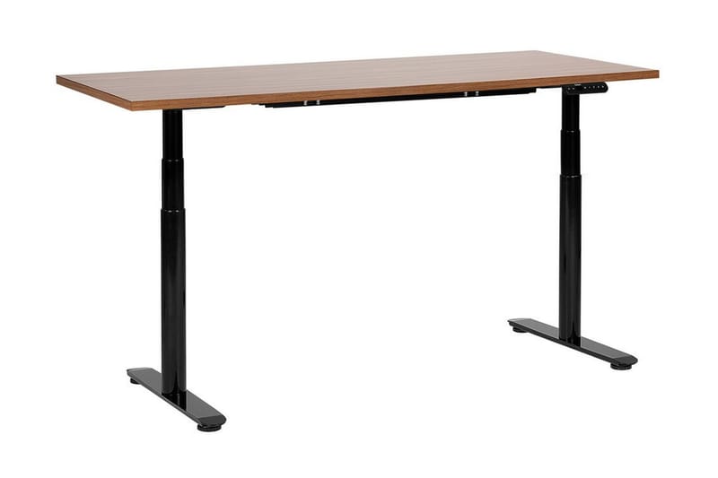 Banner Skrivebord 72x160 cm - Mørkt tre/Svart - Møbler - Bord - Kontorbord - Skrivebord