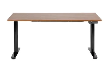 Banner Skrivebord 72x160 cm - Mørkt tre/Svart - Møbler - Bord - Kontorbord - Skrivebord