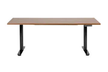 Banner Skrivebord 80x180 cm - Mørkt tre/Svart - Møbler - Bord - Kontorbord - Skrivebord