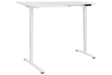 Bina L-formet Skrivebord 109x160 cm i Malt Tre - Hvit - Møbler - Bord - Kontorbord - Skrivebord
