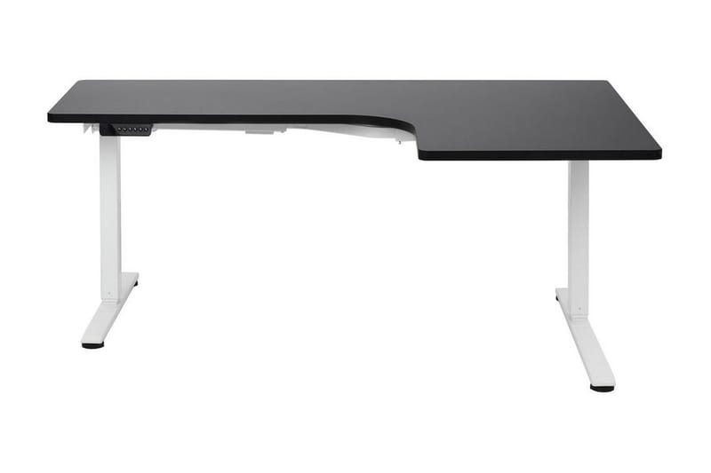 Bina Skrivebord 109x160 cm i Tre med Metallstativ - Svart|Hvit - Møbler - Bord - Kontorbord - Skrivebord