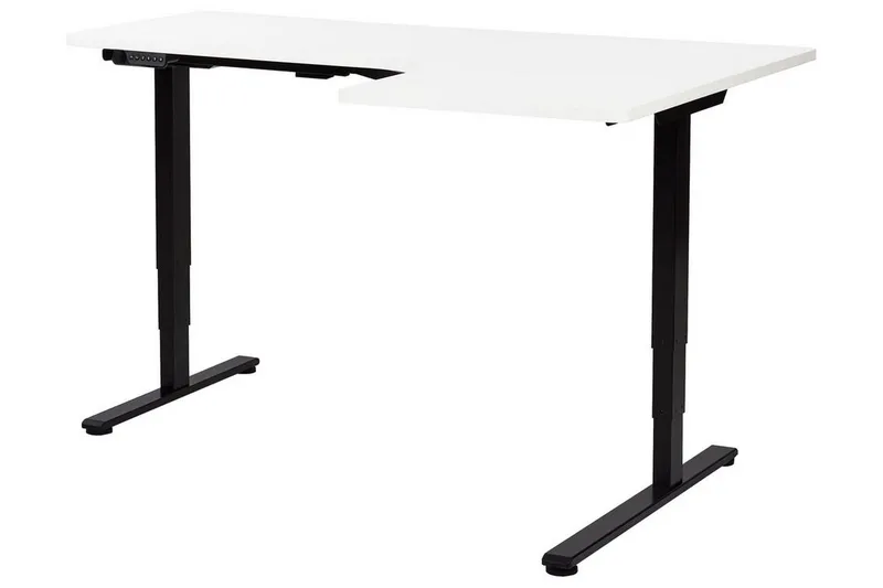 Bina Skrivebord 109x160 cm, Svart/Hvit