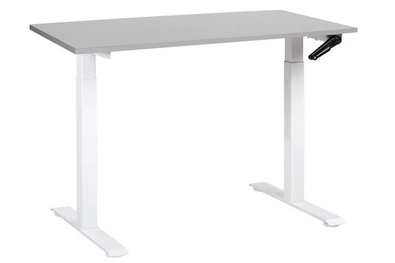 Bina Skrivebord 72x120 cm, Grå/Hvit