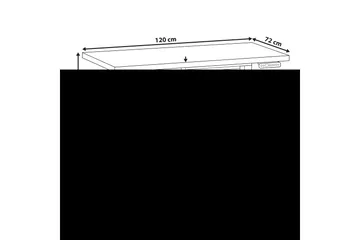 Bina Skrivebord 72x120 cm - Grå/Hvit - Møbler - Bord - Kontorbord - Skrivebord