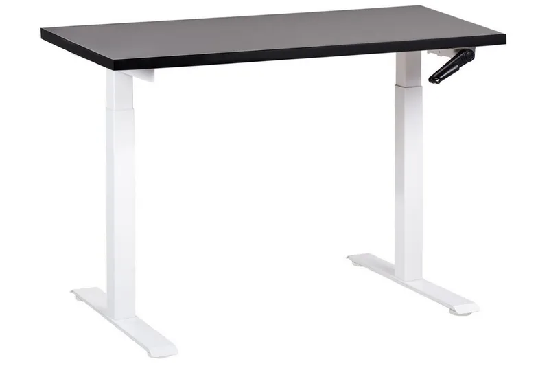 Bina Skrivebord 72x120 cm i Malt Tre, Svart|Hvit