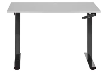 Bina Skrivebord 72x120 cm i Tre med Stålstativ - Grå|Svart - Møbler - Bord - Kontorbord - Skrivebord
