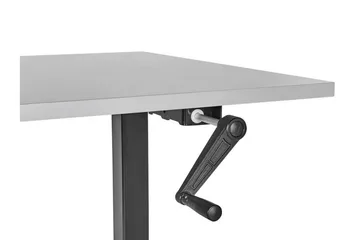 Bina Skrivebord 72x120 cm i Tre med Stålstativ - Grå|Svart - Møbler - Bord - Kontorbord - Skrivebord