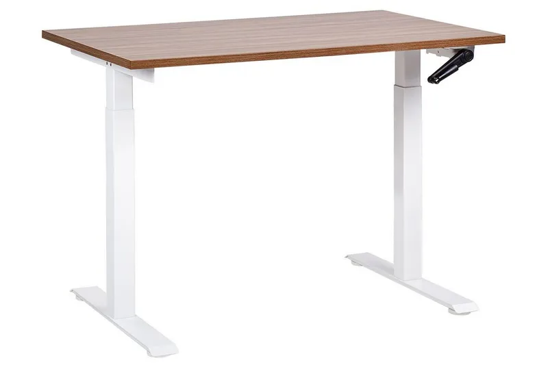 Bina Skrivebord 72x120 cm, Mørkt tre/Hvit