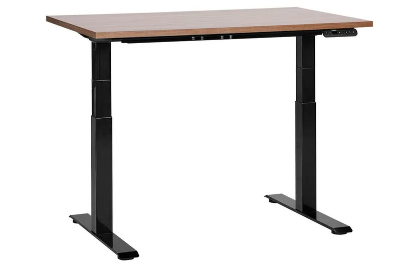 Bina Skrivebord 72x120 cm, Mørkt tre/Svart