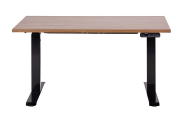 Bina Skrivebord 72x120 cm - Mørkt tre/Svart - Møbler - Bord - Kontorbord - Skrivebord