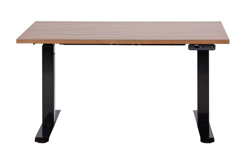 Bina Skrivebord 72x120 cm - Mørkt tre/Svart - Møbler - Bord - Kontorbord - Skrivebord