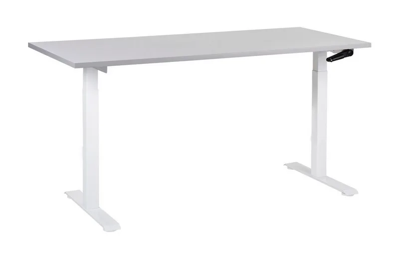 Bina Skrivebord 72x160 cm, Grå/Hvit