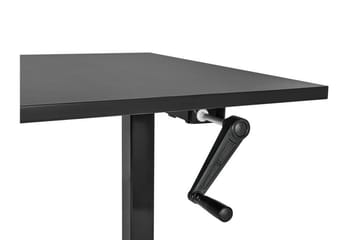 Bina Skrivebord 72x160 cm i Tre med Metallstativ - Svart - Møbler - Bord - Kontorbord - Skrivebord