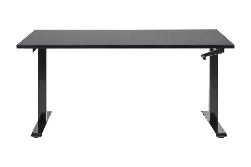 Bina Skrivebord 72x160 cm i Tre med Metallstativ - Svart - Møbler - Bord - Kontorbord - Skrivebord