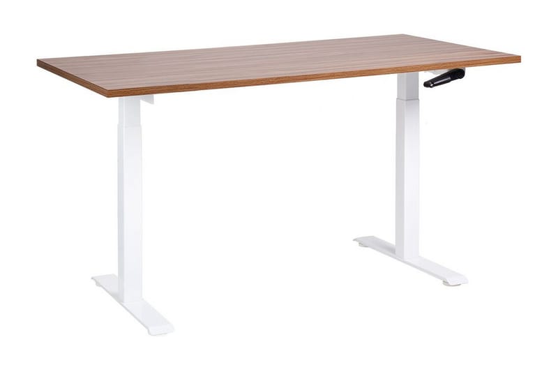 Bina Skrivebord 72x160 cm - Mørkt tre/Hvit - Møbler - Bord - Kontorbord - Skrivebord