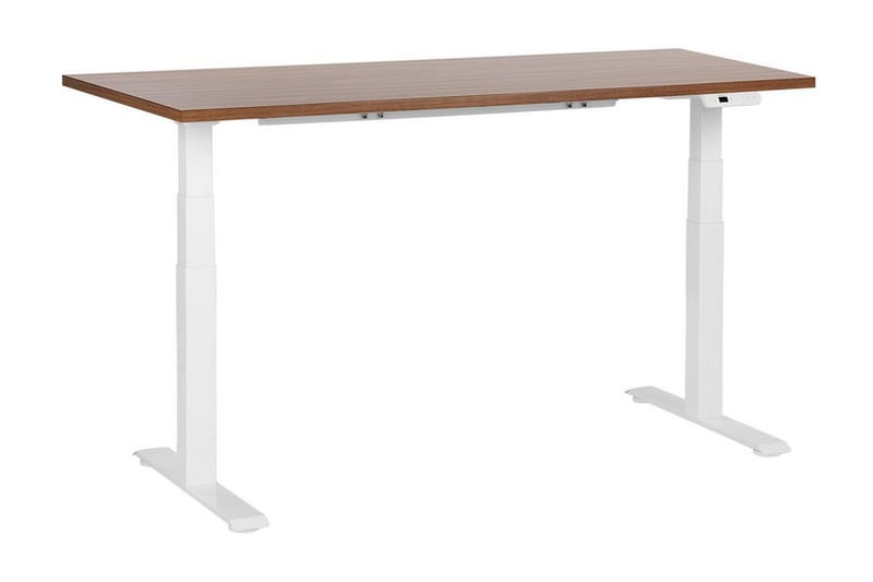 Bina Skrivebord 72x160 cm - Mørkt tre/Hvit - Møbler - Bord - Kontorbord - Skrivebord