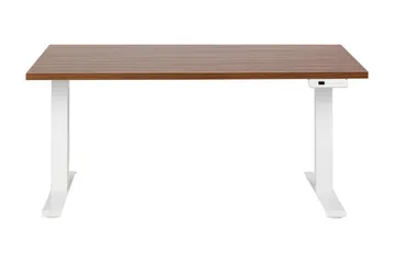 Bina Skrivebord 72x160 cm - Mørkt tre/Hvit - Møbler - Bord - Kontorbord - Skrivebord