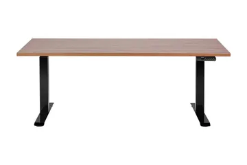 Bina Skrivebord 72x160 cm - Mørkt tre/Svart - Møbler - Bord - Kontorbord - Skrivebord