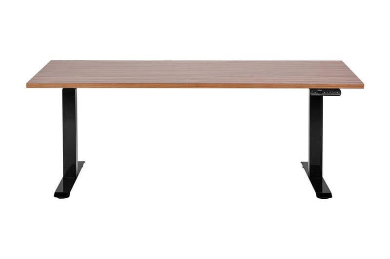 Bina Skrivebord 72x160 cm - Mørkt tre/Svart - Møbler - Bord - Kontorbord - Skrivebord