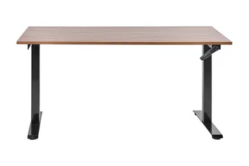 Bina Skrivebord 72x160 cm - Mørkt tre/Svart - Møbler - Bord - Kontorbord - Skrivebord