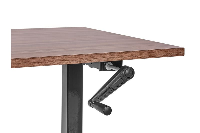 Bina Skrivebord 72x160 cm - Mørkt tre/Svart - Møbler - Bord - Kontorbord - Skrivebord