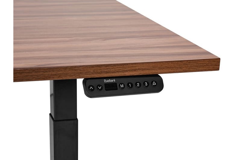 Bina Skrivebord 72x160 cm - Mørkt tre/Svart - Møbler - Bord - Kontorbord - Skrivebord