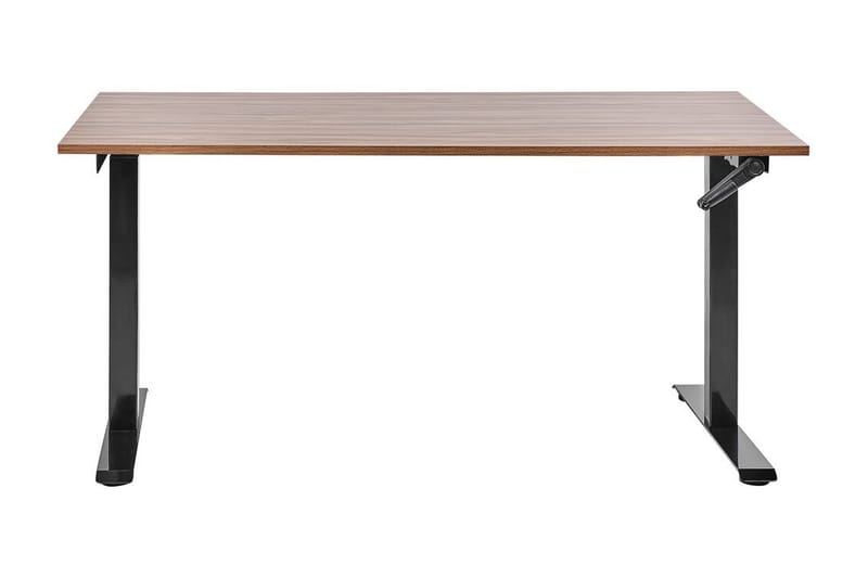 Bina Skrivebord 72x160 cm - Mørkt tre/Svart - Møbler - Bord - Kontorbord - Skrivebord
