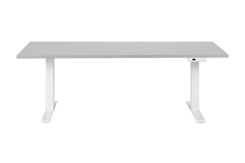 Bina Skrivebord 80x180 cm - Grå/Hvit - Møbler - Bord - Kontorbord - Skrivebord