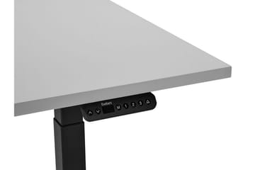 Bina Skrivebord 80x180 cm - Grå/Svart - Møbler - Bord - Kontorbord - Skrivebord