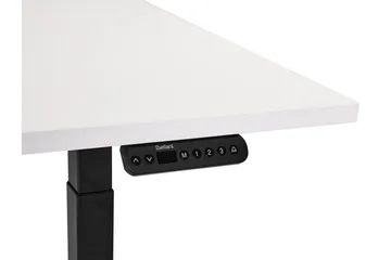 Bina Skrivebord 80x180 cm - Hvit/Svart - Møbler - Bord - Kontorbord - Skrivebord